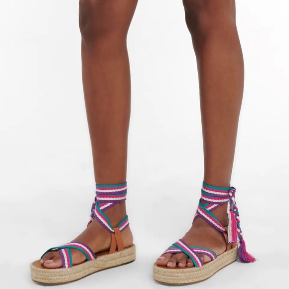 ISABEL MARANT NWT Box Mezzee Platform Wedge Espadrille 36/6 - Picture 1 of 9